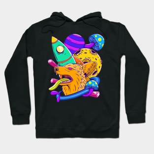 Psychedelic Trippy Pet - Space Dog Hoodie